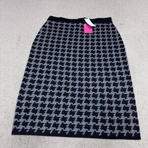 Ninety Skirt Gray Black Women’s Size Large NWT